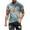 Light Blue, variant on KIHOUT Men's Cotton Blend Short Sleeve Crew Neck T Shirts, Full Printed Shirts Casual Workout Sports Tops Blosue for Men