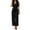 Black, variant on ABATAB Womens Summer Jumpsuits Casual One Piece Trendy Outfits Sleeveless V Neck Wide Leg Pants Work Business Rompers