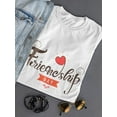 thumbnail image 3 of Friendship Day Cute Heart Shaped T-Shirt Women -Image by Shutterstock, Female Medium, 3 of 4
