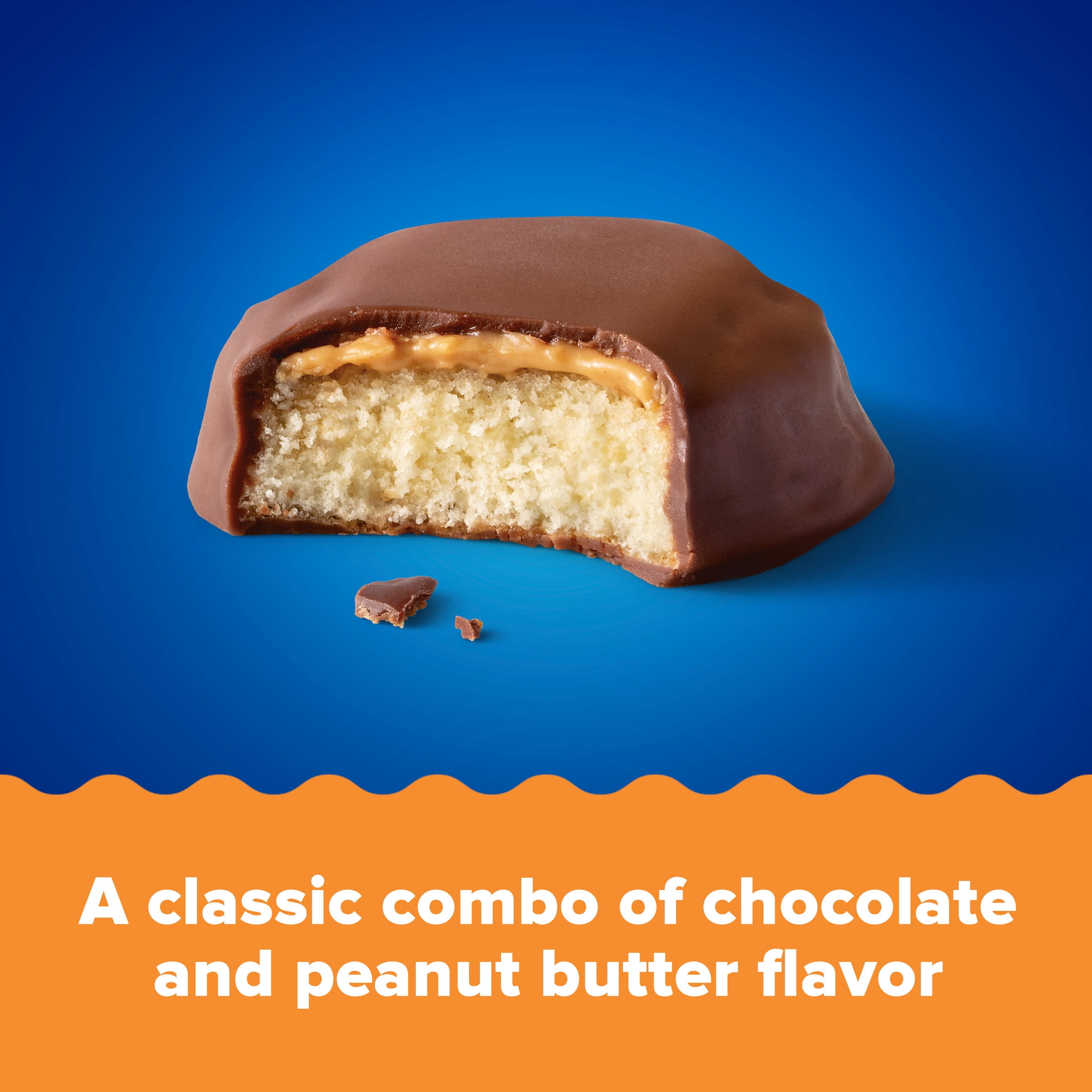 (3 pack) Tastykake Peanut Butter Kandy Kakes, 12 Count, 6 Packs of 2 Chocolate and Peanut Butter Snack Cakes