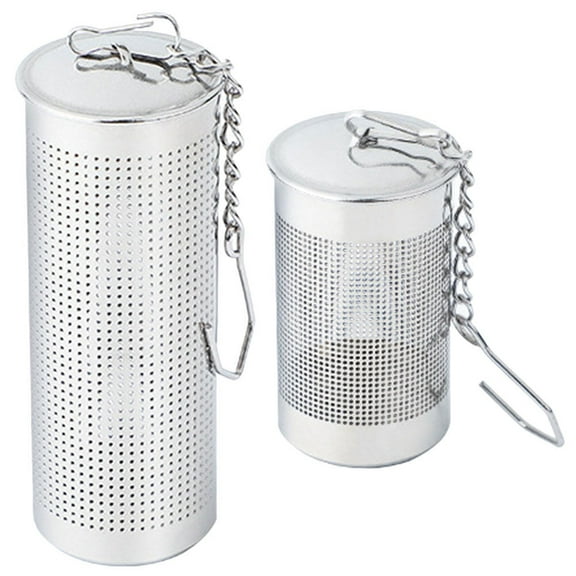 HONMEET Tea Infuser Set Metal Tea Strainer Silver 2Pcs