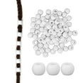 thumbnail image 4 of Hair Jewelry Beads, Pure Color Hair Braiding Beads  For Daily Use White, 4 of 8