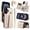 Beige, variant on ELEHOLD Wallet Case for iPhone 16 Plus, PU Leather Flip Case with Crossbody & Wrist Strap,Full Protection Case with Card Slots & Kickstand,Black