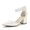 WHITE-PU, variant on Women's Strappy Chunky Heel Dress Pump Shoes Wide Width
