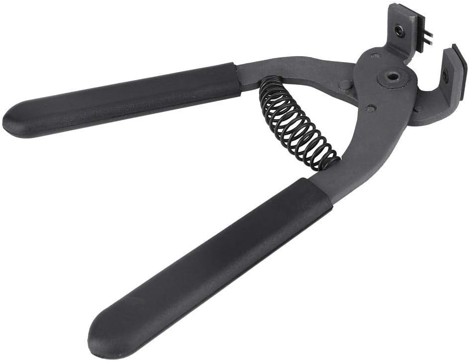 ABPETE Leather Hole Puncher, Leather Silent Pliers Sturdy Carbon Steel Leather Craft Hole Punch Stitching Tools Sewing Chisel for Belts Purses Watch Bands(4mm-2 Teeth)