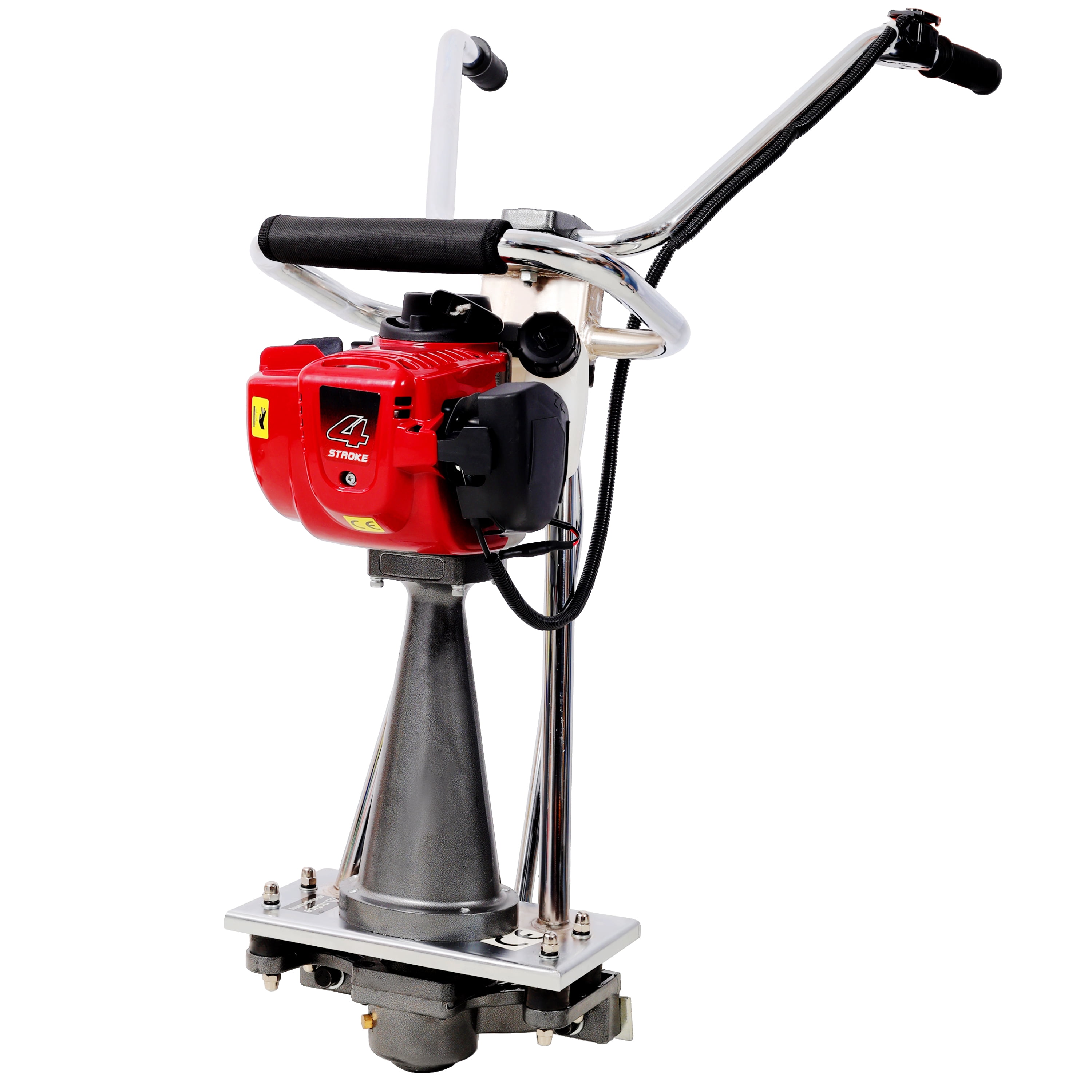 38cc 4 Stroke Gas Concrete Power Screed Cement Finishing Vibrating Motor Concrete Surface Smoother Finisher Screed (Machine Only)