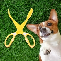 LEORX 1Set Portable Pet Poop Picker Dog with Long Handle for Outdoor Use on Grass Gravel Pavement