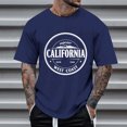 thumbnail image 3 of California Graphic Tees for Men 2026 Summer Casual Short Sleeve Crewneck T Shirts West Coast Streetwear, 3 of 5