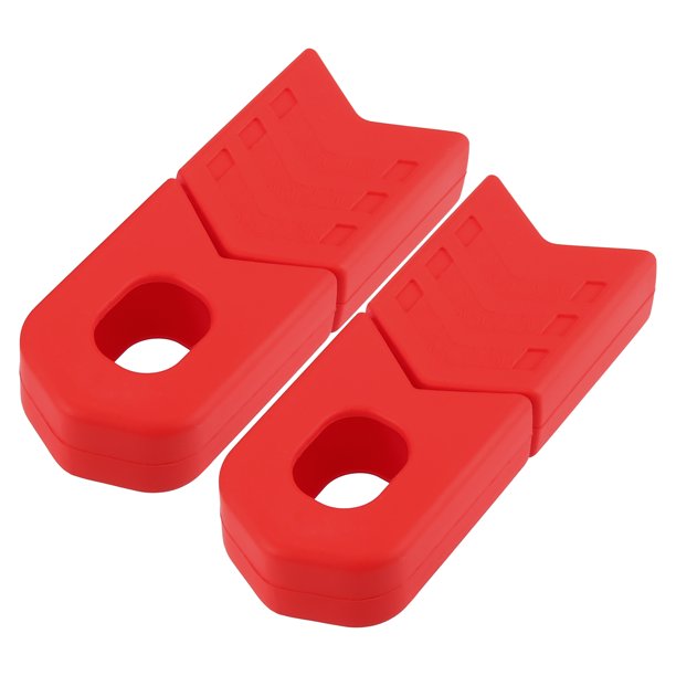 Par Siliciona Bicicleta Ciclismo Biela Botas Protectores Rojo Unique Bargains Bielas y accesorios para bicicletas
