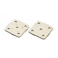 thumbnail image 2 of 1 Set 24Pcs Wooden Knitting Loom Board Square Blanched Almond 4.6x4.7x0.2cm Hole: 5mm, 2 of 3