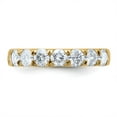 thumbnail image 5 of FJC Finejewelers 14 kt Yellow Gold 1 ct 7 Stone D E F Pure Light Moissanite Band 3 mm, 5 of 8