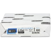 NCR Paper Xero/Form II Punched Laser, Inkjet Carbonless Paper - White, Canary (ncr-4640)