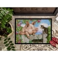 thumbnail image 3 of Pig at the Gate with the Cat Doormat 24x36, 3 of 4