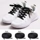 thumbnail image 3 of 3 Pares de Cordones para Zapatos, Cordones Planos de 8 mm de Ancho para Zapatillas, Correr, Adultos, niños, Negro, 3 of 5