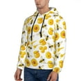 thumbnail image 2 of Hoodies for Men - lively cartoon bees honey Long Sleeve Comfrt Men'S Fashion Hoodies & Sweatshirts, Sweatshirts for Men Hoodies Pullover Clothing Clothes with Pouch, 2 of 7