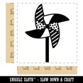 thumbnail image 2 of Windmill Pinwheel Square Rubber Stamp Stamping Scrapbooking Crafting - Large 2.75in, 2 of 7