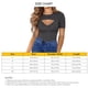 thumbnail image 4 of Camisetas de manga corta ajustadas para mujer, camisetas cortas con cortes para mujer, camisetas de manga corta con cortes para mujer, camisetas de manga corta para mujer, claridad notable, 4 of 5