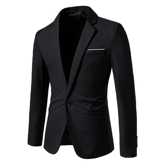 Kureaily Men's Casual Fashion Casual Slim One Single Suit Jacket