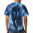 thumbnail image 5 of LAOLIUSN Men'S Wolf Graphic T-Shirt Novelty Animal Print Short Sleeve Top, S-4XL, 5 of 7