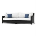 thumbnail image 3 of RST Brands Deco 4-piece Wicker and Fabric Sectional and Table Set in Ink/White, 3 of 5