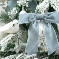 thumbnail image 5 of Blue Velvet Ribbon Christmas Bow 5 Inch Premade Antique Blue Bows for Christmas Tree Hanging Decorations Gift Wrapping Wreaths Crafts Outdoor Indoor Home Decor Wedding Pack of 12, 5 of 9