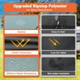 thumbnail image 4 of Yescom Vehicle Awning with Blackout Coating 6.6x8.4' Car Roof Rack Overlanding Shade for SUV Camping Travel, 4 of 9