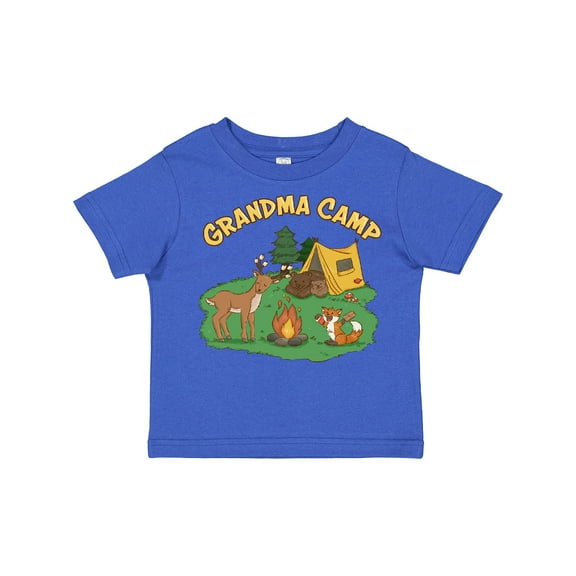 Inktastic Grandma Camp with Camping Animals Boys or Girls Toddler T-Shirt