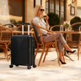 thumbnail image 6 of Zimtown 20" Carry-on Luggage Hardside Suitcase with 360° Spinner Wheels, Lightweight Unbreakable Travel Luggage, Black, 6 of 10