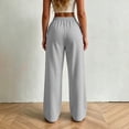 thumbnail image 7 of Jovrlynd Women Sweatpants Wide Leg Drawstring Pockets High Waisted Pleated Baggy Pants Fashion Casual Sweatpants, S-2XL, 7 of 7