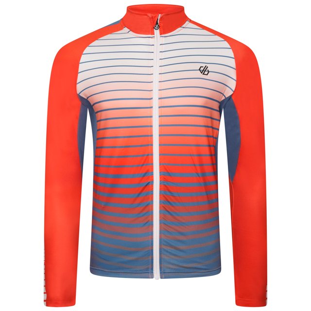 Dare 2B - Jersey de Ciclismo AEP Virtuous Subrayado de Manga Larga para Hombre (Azul Estelar)