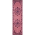 thumbnail image 5 of SAFAVIEH Glamour Gaia Floral Bordered Wool Runner Rug, Pink, 2'3" x 8', 5 of 10