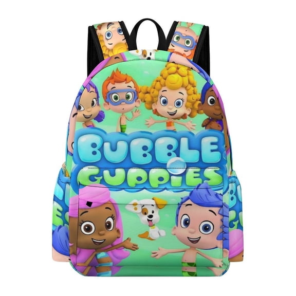 Bubble Guppies Cute Anime Travel And Hiking Backpack 42x30x15cm