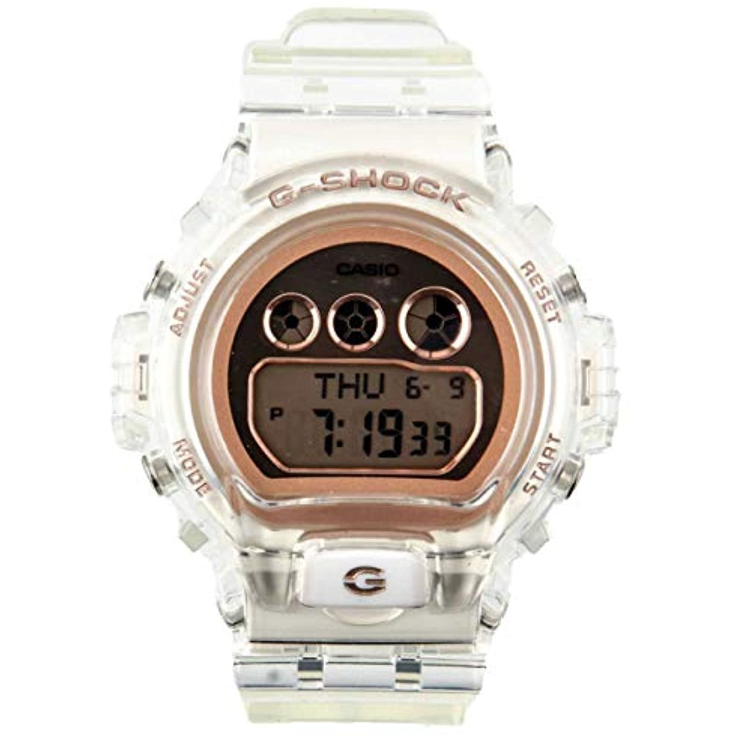 G-SHOCK - Ladies' Casio G-Shock S-Series Rose Gold Transparent Resin Watch GMDS6900SR-7