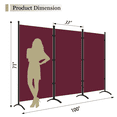 thumbnail image 5 of Room Divider Portable Room Dividers and Folding Privacy Screens, 88'' W Fabric Divider for Room Separation, 3 Panel Partition Room Dividers Freestanding Wall Divider Screen for Dorm Studio Office., 5 of 5