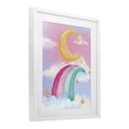thumbnail image 4 of Moon Rainbow in Clouds White Framed Print Under Glass, design by Jesse Keith, 4 of 10