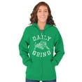 thumbnail image 4 of Daily Grind Gym Workout Exercise Zip Up Hoodie Men's Women's Brisco Brands 2X, 4 of 6