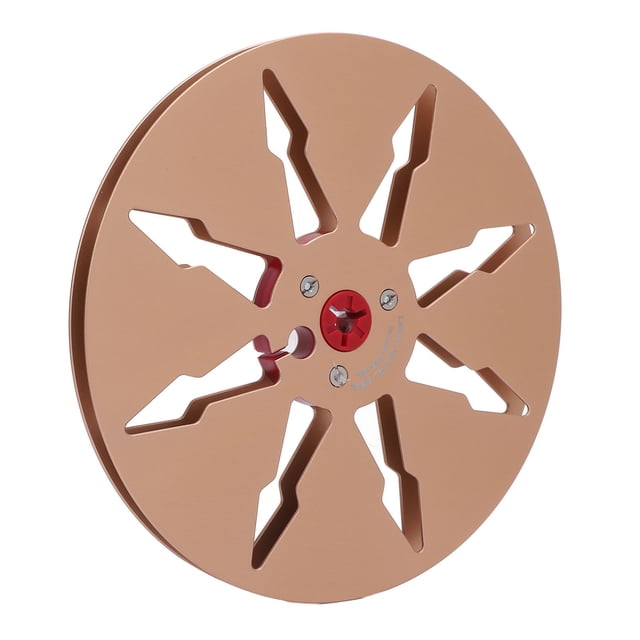 Empty Tape Reel, 7 Inch Aluminum Alloy Universal Take Up Reel with 8 Holes, 1/4in Open Reel Opening Machine Parts for Studer, Long Term Recording Storage