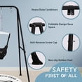 thumbnail image 4 of Baby Jumper with Stand for Infants 6-24 Months, Indoor/Outdoor Baby Exerciser & Bouncer with Felt Padding, Black, 4 of 7