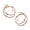 4mm 24 Gauge 14K Rose Gold Filled, variant on Double Hoop Earrings for Single Piercing Sterling Silver Spiral Twist 9mm 20 Gauge