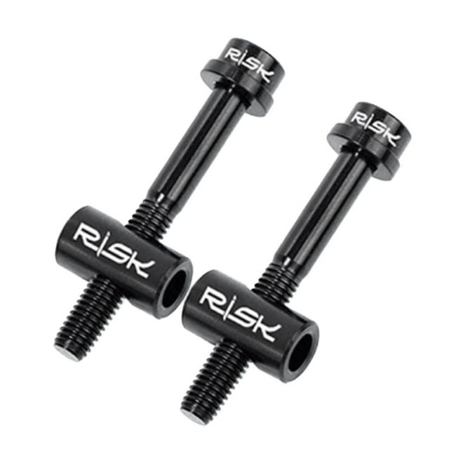 Paquete de 2 pernos fijos de de sillín de bicicleta M5 * 30/40MM, tornillo de sillín de bicicleta de titanio Negro 30mm Cola Tornillo de la tija de sillín de MTB Road