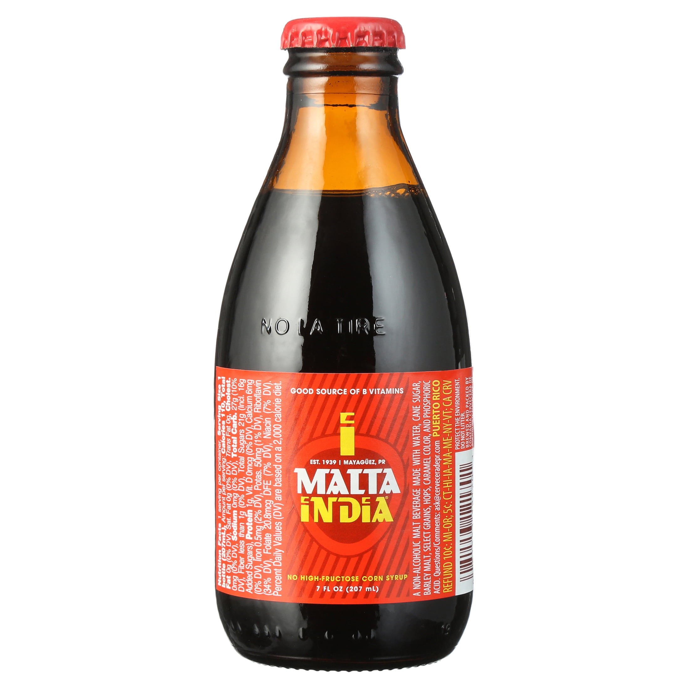 Malta India Malt Beverage, 6 Pack, 7 fl oz Glass Bottles