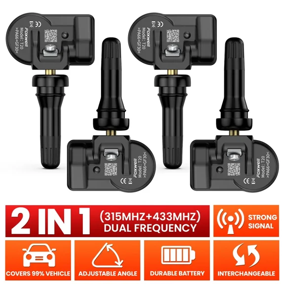 FOXWELL T20 Univers al TPMS Tire Pressure Monitoring Sensor 433MHz 4PCS