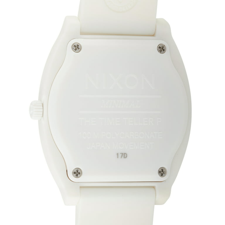 Nixon Men's Time Teller A1191297 White Plastic Quartz Fashion Watch