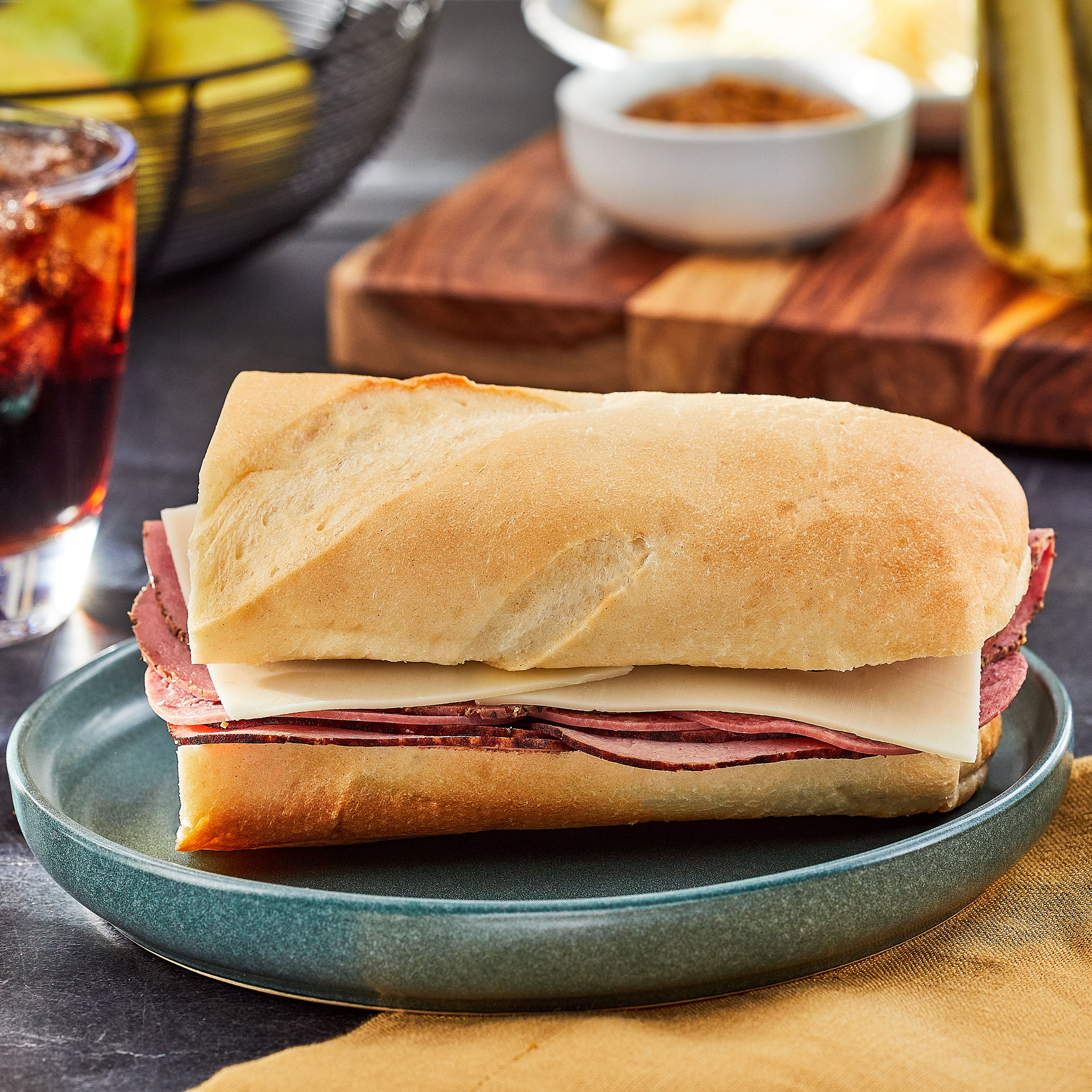 【 sandwich 】 Marketside Turkey Ciabatta Half Sub Sandwich, 6.5 oz, 1