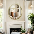 thumbnail image 6 of Round Wall Mirror 24-Inch Circle Mirror for Bathroom Bedroom Living Room,Gold, 6 of 6