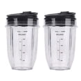 thumbnail image 1 of 2 vasos de repuesto para licuadora de 18 oz con tapa para Auto IQ BL480 BL642 BL450 BL682 BL480, BL490, BL640 BL680, 1 of 6