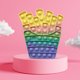 thumbnail image 5 of Silicona Push Bubble Rainbow Color Fidget Toys Autismo Stress Reliever (D) Ehuebsd Para estrenar, 5 of 9