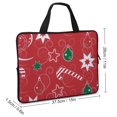 Bybiment Laptop Bag 15 Inch, Christmas New Year Pattern Waterproof