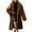 DA-Coffee, variant on QATAINLAV Women's Fuzzy Fleece Lapel Open Front Long Cardigan Solid Color Long Sleeve Warm Winter Jackets, Brown, XL