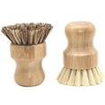 thumbnail image 3 of IBASETOY 2Pcs Kitchen Pot Brush with Wood Handle Heavy Duty Scrub Brush for Dish Washing Assorted Color, 3 of 8